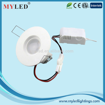 LED-Downlight-Gehäuse Kunststoff-Ring Wandleuchte 3.5w Mini